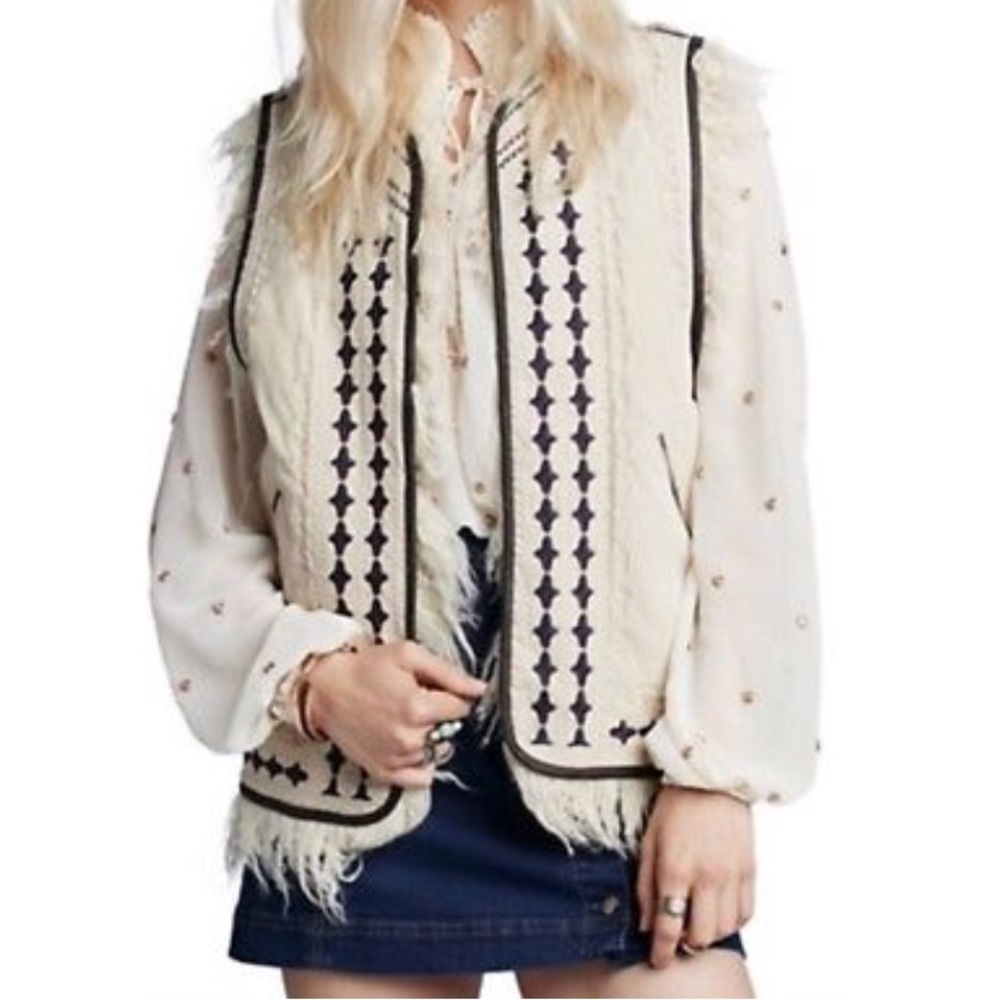 Free People Kick it in Reverse Faux Fur Vest